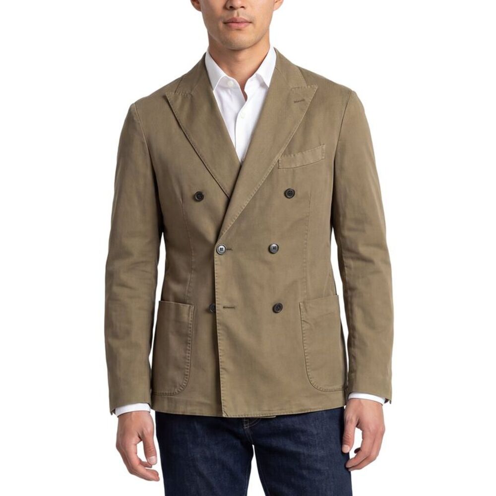 Corneliani Mens  Cc Collection Double-Breasted Sportswear Jacket, Beige